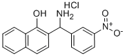 2-[AMINO-(3-NITRO-PHENYL)-METHYL]-NAPHTHALEN-1-OL HYDROCHLORIDE Structure