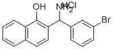 2-[AMINO-(3-BROMO-PHENYL)-METHYL]-NAPHTHALEN-1-OL HYDROCHLORIDE Structure