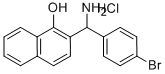 2-[AMINO-(4-BROMO-PHENYL)-METHYL]-NAPHTHALEN-1-OL HYDROCHLORIDE Structure