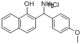 2-[AMINO-(4-METHOXY-PHENYL)-METHYL]-NAPHTHALEN-1-OL HYDROCHLORIDE Structure