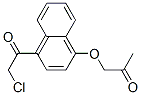 1-(4-클로로아세틸-1-나프틸옥시)-2-프로파논 구조식 이미지