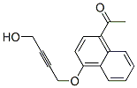 4-(4-Acetyl-1-naphtyloxy)-2-butyn-1-ol 구조식 이미지