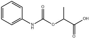 2-(Phenylcarbamoyloxy)propionic acid Structure