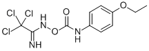 p-Ethoxycarbanilic acid 2,2,2-trichloroacetimidoylamino ester Structure