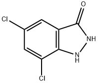 5,7-DICHLORO-3-HYDROXY1H-인다졸 구조식 이미지