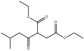 2-(3-METHYL-BUTYRYL)-숙신산디에틸에스테르 구조식 이미지