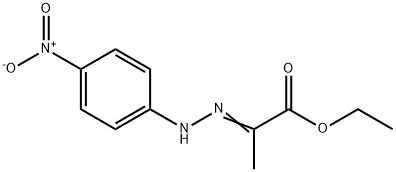 에틸(2E)-2-[(4-니트로페닐)히드라지닐리덴]프로파노에이트 구조식 이미지