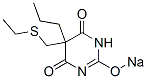 5-(Ethylthiomethyl)-5-propyl-2-sodiooxy-4,6(1H,5H)-pyrimidinedione Structure