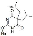 5-Isobutyl-5-(2-methyl-2-propenyl)-2-sodiooxy-4,6(1H,5H)-pyrimidinedione 구조식 이미지