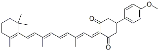 all-trans-2-Retinylidene-5-p-methoxyphenyl-1,3-cyclohexanedione Structure