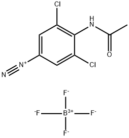 4-아세트아미도-3,5-디클로로벤젠디아조늄테트라플루오로보레이트 구조식 이미지