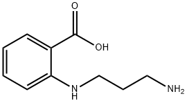 Benzoic acid, 2-[(3-aminopropyl)amino]- (9CI) Structure