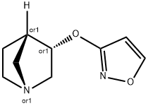 1-Azabicyclo[2.2.1]heptane,3-(3-isoxazolyloxy)-,endo-(9CI) 구조식 이미지