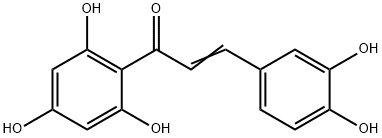 2',4',6',3,4-PENTAHYDROXYCHALCONE 구조식 이미지