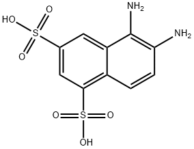 5,6-Diaminonaphthalene-1,3-disulphonic acid Structure