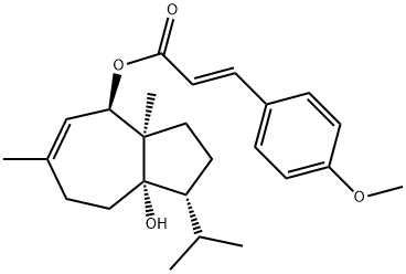 4,8-Dimethyl-1-isopropyl-2-(4-methoxybenzoyloxy)-11-oxabicyclo[6.2.1]undec-3-ene 구조식 이미지