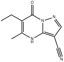 Pyrazolo[1,5-a]pyrimidine-3-carbonitrile, 6-ethyl-4,7-dihydro-5-methyl-7-oxo- (9CI) 구조식 이미지