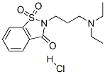 1,2-Benzisothiazol-3(2H)-one, 2-(3-(diethylamino)propyl)-, 1,1-dioxide , monohydrochloride (9CI) Structure