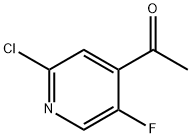 Ethanone, 1-(2-chloro-5-fluoro-4-pyridinyl)- Structure