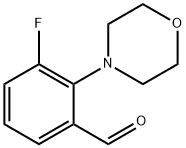 3-FLUORO-2-(N-MORPHOLINO)-BENZALDEHYDE 구조식 이미지