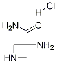 3-AzetidinecarboxaMide, 3-aMino-, Monohydrochloride Structure