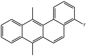 4-플루오로-7,12-디메틸벤즈[a]안트라센 구조식 이미지