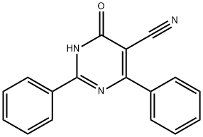 4-Oxo-2,6-diphenyl-1,4-dihydropyrimidine-5-carbonitrile Structure