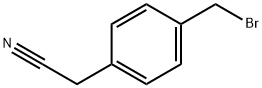 2-[4-(브로모메틸)페닐]아세토니트릴 구조식 이미지