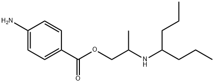 2-(1-Propylbutylamino)propyl=p-aminobenzoate Structure
