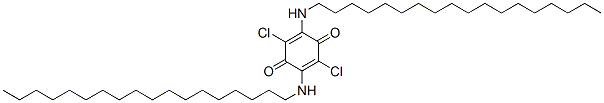 2,5-Dichloro-3,6-bis(octadecylamino)-1,4-benzoquinone Structure