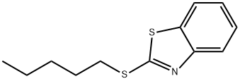 2-Pentylthiobenzothiazole Structure