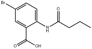 5-BROMO-2-BUTYRAMIDOBENZOIC ACID Structure