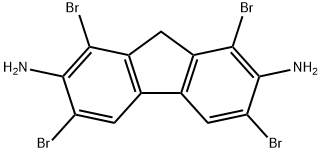 1,3,6,8-Tetrabromo-9H-fluorene-2,7-diamine Structure