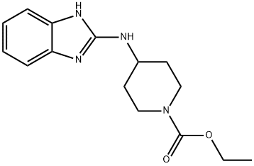 에틸4-(1H-벤즈이미다졸-2-일아미노)피페리딘-1-카르복실레이트 구조식 이미지