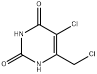 2,4(1H,3H)-Pyrimidinedione,5-chloro-6-(chloromethyl)-(9CI) Structure