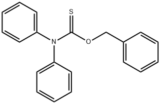 Diphenylthiocarbamic acid O-benzyl ester Structure