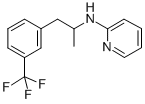 Phenethylamine, alpha-methyl-N-(2-pyridyl)-m-trifluoromethyl- Structure