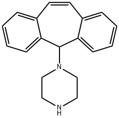 1-(5H-Dibenzo[a,d]cyclohepten-5-yl)piperazine Structure