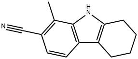 5,6,7,8-테트라히드로-1-메틸-9H-카르바졸-2-카르보니트릴 구조식 이미지
