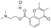 2-디메틸아미노에틸2,3-디메틸-4-옥소-크로멘-8-카르복실레이트염산염 구조식 이미지