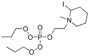 1-(2-dipropoxyphosphoryloxyethyl)-1-methyl-3,4,5,6-tetrahydro-2H-pyrid ine iodide 구조식 이미지