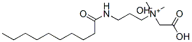 (carboxymethyl)dimethyl-3-[(1-oxodecyl)amino]propylammonium hydroxide  Structure