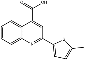 2-(5-METHYL-THIOPHEN-2-YL)-QUINOLINE-4-CARBOXYLIC ACID Structure