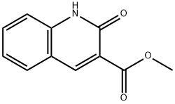 3-Quinolinecarboxylic acid, 1,2-dihydro-2-oxo-, Methyl ester Structure