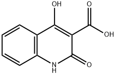 3-퀴놀린카르복실산,1,2-디히드로-4-히드록시-2-옥소- 구조식 이미지