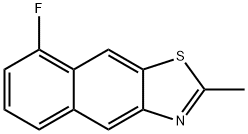 Naphtho[2,3-d]thiazole, 8-fluoro-2-methyl- (7CI,8CI) Structure