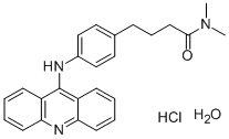 Butyramide, 4-(p-(9-acridinylamino)phenyl)-N,N-dimethyl-, hydrochlorid e, hydrate Structure