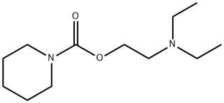 1-Piperidinecarboxylic acid 2-(diethylamino)ethyl ester Structure