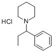 1-Phenylpropylpiperidine hydrochloride Structure