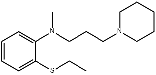 1-[3-[N-(2-에틸티오페닐)-N-메틸아미노]프로필]피페리딘 구조식 이미지